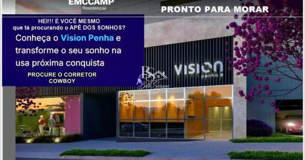Vision Penha Apartamento com 47m² (Penha) Pronto para morar.