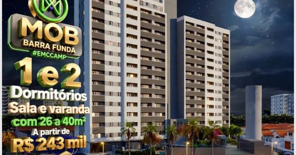 MOB Barra Funda Aptº com 26 a 40m² (LANÇAMENTO)