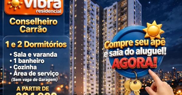 Vibra Residencial Conselheiro Carrão Aptº com 26,45 m² a 41,64 m².